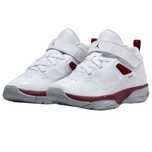 Jordan Stay Loyal 3 PS Kids Basketball Shoes - White/Red